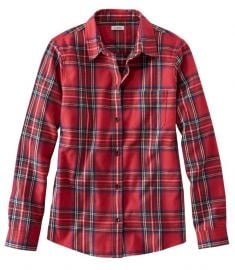 Scotch Plaid Flannel Shirt in Royal Stewart Tartan at LL Bean