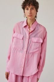 Scotch Shirt in Pink Poppy by Rachel Comey at Rachel Comey