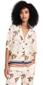 Scotch Soda Camp Shirt With Border Print at Shopbop