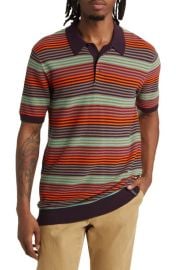 Scotch Soda Hideaway Stripe Polo Sweater at Nordstrom