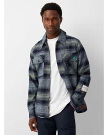 Scotch Soda Indigo Check Overshirt at Scotch & Soda