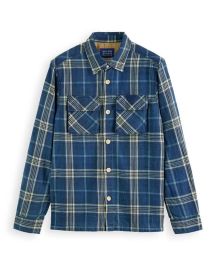 Scotch Soda Indigo Check Shirt at Scotch & Soda