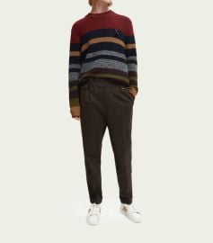 Scotch Soda MenS Striped Relaxed Rib Knit Sweater in Multi at Shop Simon