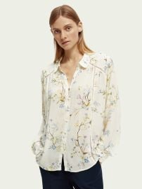 Scotch Soda Printed Long sleeved Shirt in Combo E at Scotch & Soda