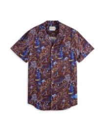 Scotch Soda Printed Short Sleeve Button Front Camp Shirt Bloomingdales at Bloomingdales