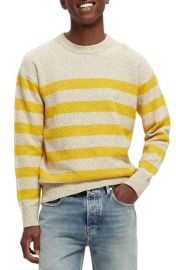 Scotch Soda Stripe Crewneck Sweater at Nordstrom