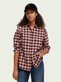 Scotch Soda Thistle Check Oversized Shirt at Scotch & Soda