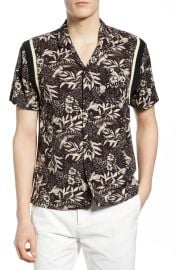 Scotch Soda Tropical Print Camp Shirt at Nordstrom