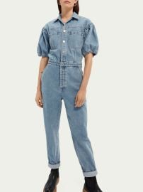 Scotch Soda Voluminously Sleeved Denim Jumpsuit Shop Premium Outlets at Shop Simon