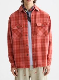 Scotch Soda Washed denim checked overshirt at Bloomingdales