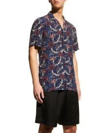 Scotch amp Soda Menx27s Allover-Floral Camp Shirt at Neiman Marcus