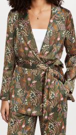 Scotch amp Soda Printed Belted Single Breasted Blazer at Shopbop