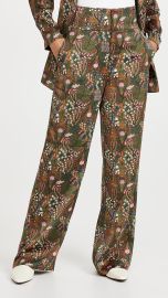 Scotch amp Soda Printed Wide Leg High-Rise Pants at Shopbop