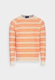 Scotch amp Soda STRUCTURED BLEND CREWNECK - Jumper - orange - Zalandocouk at Zalando