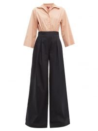 Scoti two-tone cotton-blend poplin jumpsuit at Matches