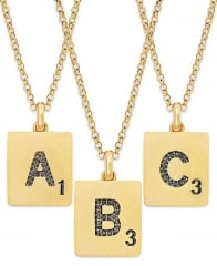 Scrabble letter necklace at Macys