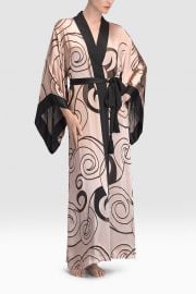 Scroll Burnout Robe at Natori