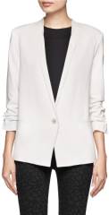 Scrunched Sleeve Blazer by Helmut Lang at Lane Crawford