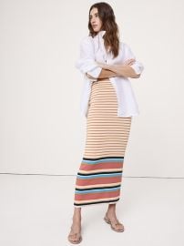 Sculpted Knit Maxi Skirt at Banana Republic