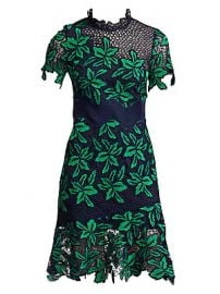 Sea - Mosaic Floral Crochet Dress at Saks Fifth Avenue