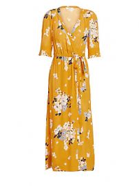 Sea - Pia Floral Wrap Dress at Saks Fifth Avenue