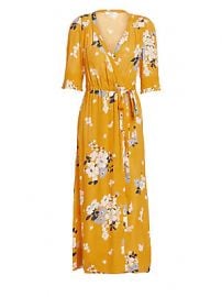 Sea - Pia Floral Wrap Dress at Saks Fifth Avenue