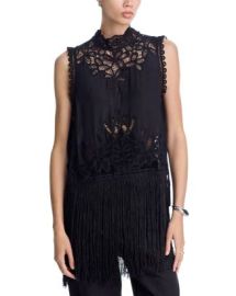 Sea Adelina Lace Fringe Top Bloomingdale39s at Bloomingdales