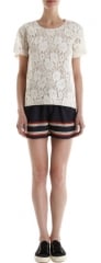 Sea Boxy Lace Top at Barneys Warehouse