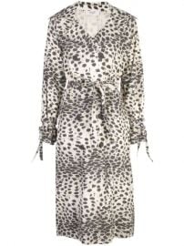 Sea Double Breasted Leopard Print Coat  - Farfetch at Farfetch