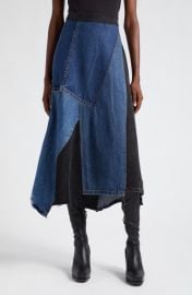 Sea Elena Baggy Denim Midi Skirt at Nordstrom