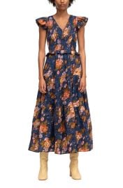 Sea Ines Floral Smock Bodice Dress at Nordstrom