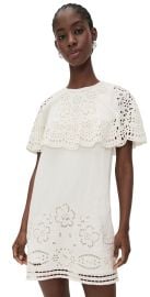 Sea Lula Embroidery Short Sleeve Mini Dress White M at Shopbop