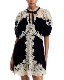 Sea Medina Velvet amp Lace Mini Dress Bloomingdalex27s Women at Bloomingdales
