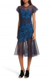 Sea Mosaic Lace Midi Dress at Nordstrom