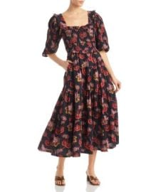 Sea New York Lucinda Puff Sleeve Midi Dress Bloomingdales at Bloomingdales