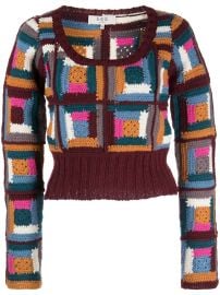 Sea Patchwork Crochet Jumper - at Farfetch