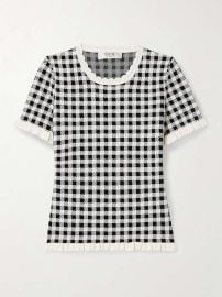 Sea Saige Gingham Knit Top at Net a Porter