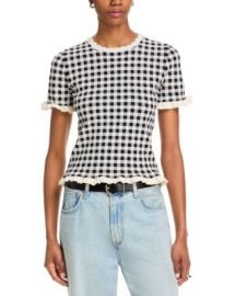 Sea Saige Gingham Knit Top Bloomingdales at Bloomingdales