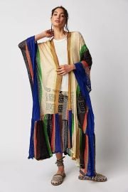 Sea Vista Stripe Ruffle Kimono at Free People