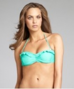 Seafoam ruffle bikini by Shoshanna at Bluefly