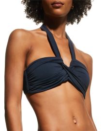 Seafolly Halter Bandeau Bikini Top at Neiman Marcus