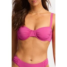 Seafolly Ruched Underwire Bikini Top at Nordstrom