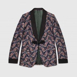 Seahorse Jacquard Evening Jacket by Gucci at Gucci