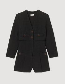 Seal Tweed romper - Jumpsuits Paris at Sandro