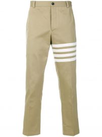 Seamed 4-Bar Stripe Unconstructed Chino Trouser In Cotton Twill at Farfetch