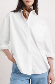 Seasalt Cornwall Sea Path Oversize Organic Cotton Poplin Button-Up Shirt at Nordstrom