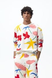 Sebastian Curi Graphic Sweatshirt at Zara