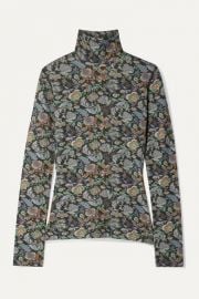 See By Chlo   - Floral-print stretch-jersey turtleneck top at Net A Porter