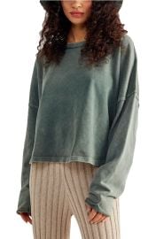 See You Tonight Back Cutout Cotton Sweatshirt at Nordstrom