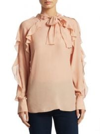 See by Chlo   - Tie Neck Ruffle Blouse at Saks Fifth Avenue